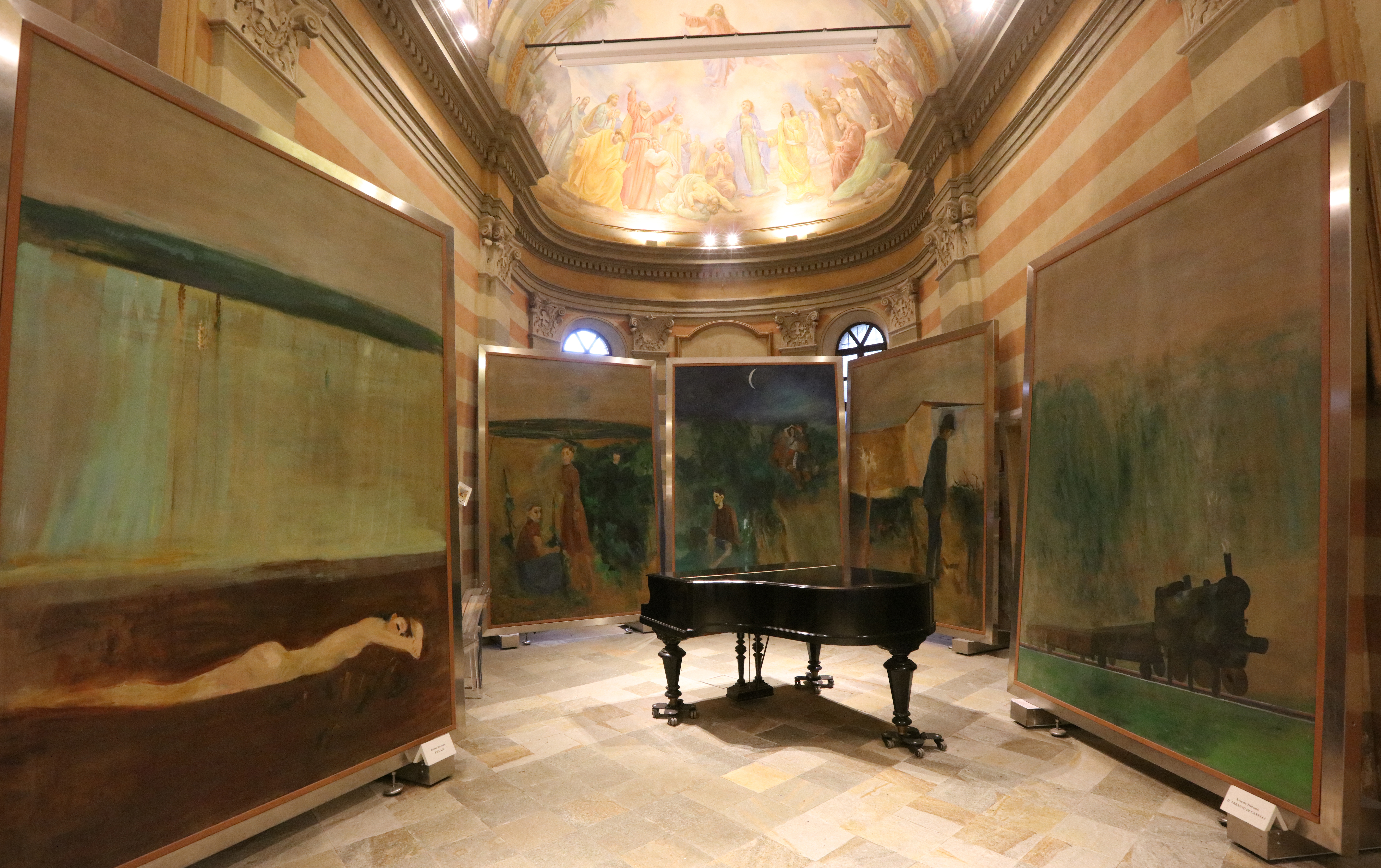 Fondazione Cesare Pavese Chiesa SS Giacomo Cristoforo tele Treccani ph Bruno Murialdo