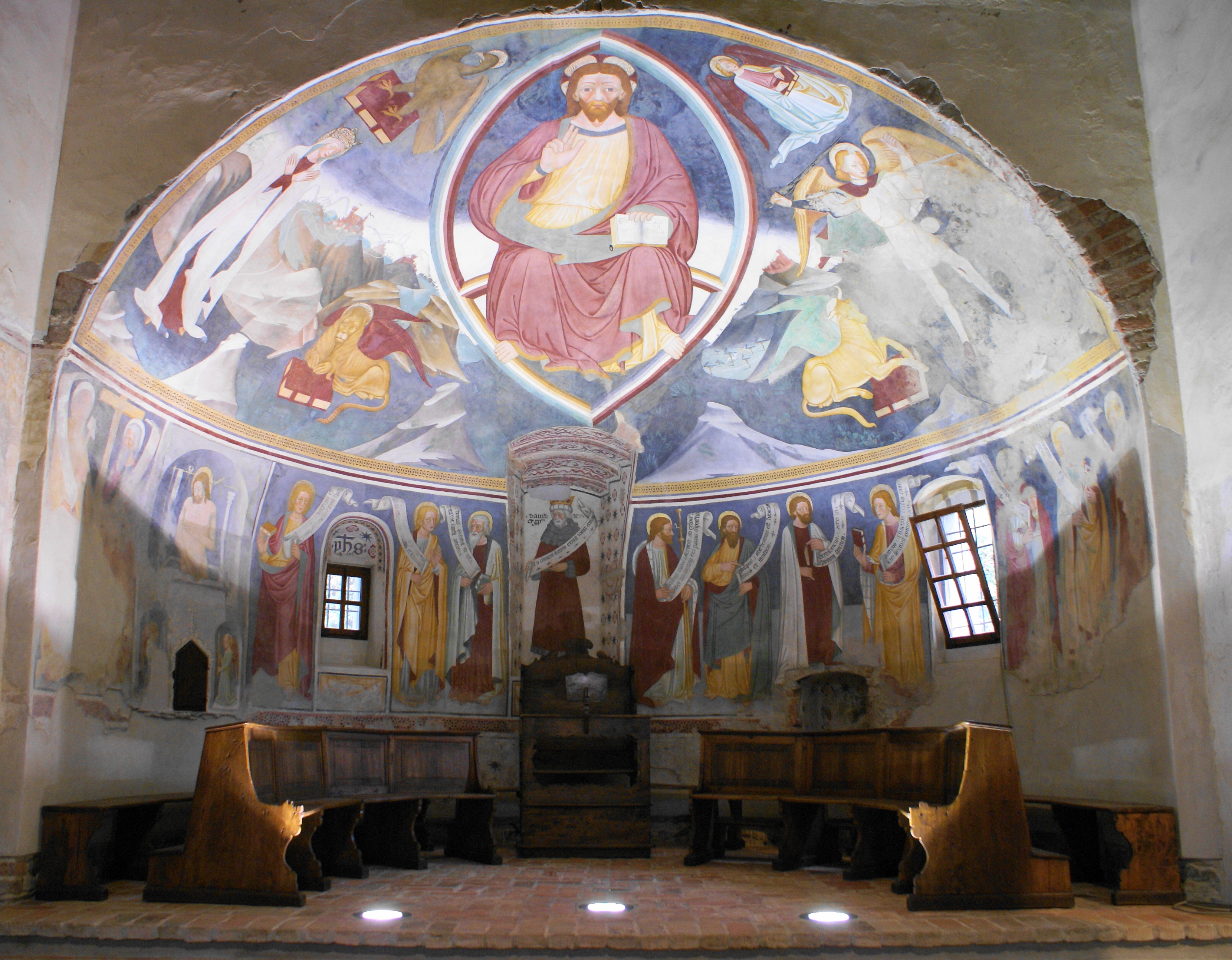 UVA Pieve interno Affreschi dellabside foto Stefano Marenzana 2007