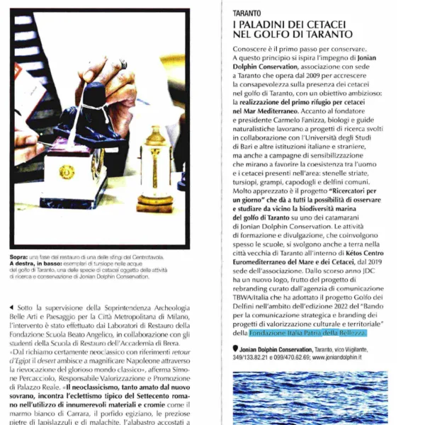 Bell Italia Jonian Dolphin Conservation