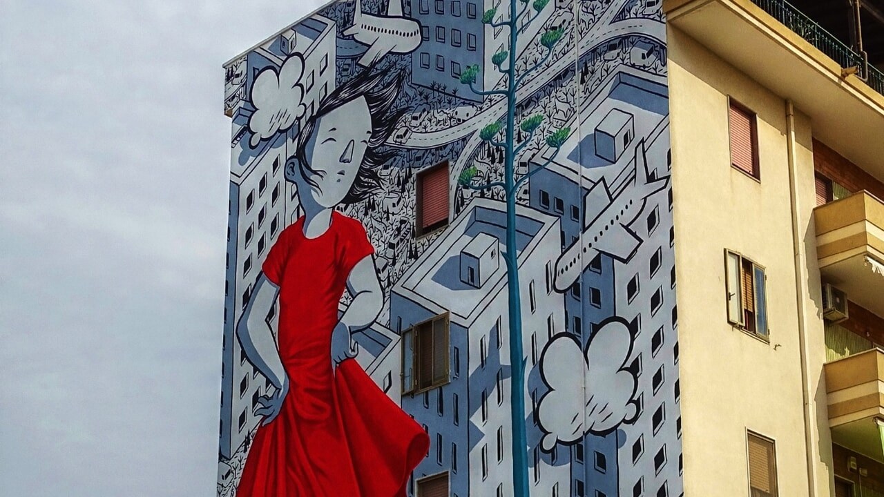 Il nuovo murale realizzato in via Firenze